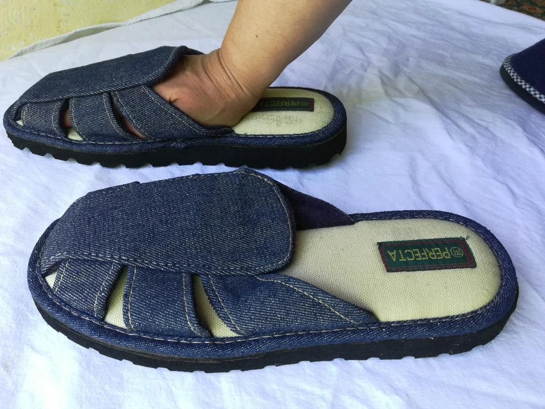 Par de mulas (también se pueden usar como pantuflas) de mezclilla talla 39-nueva – photo 9